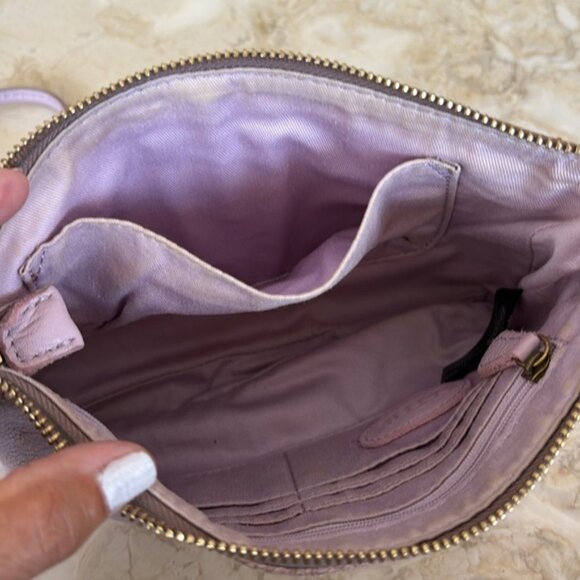 Fossil Erin Crossbody Leather Bag - Purple - Picture 10 of 10